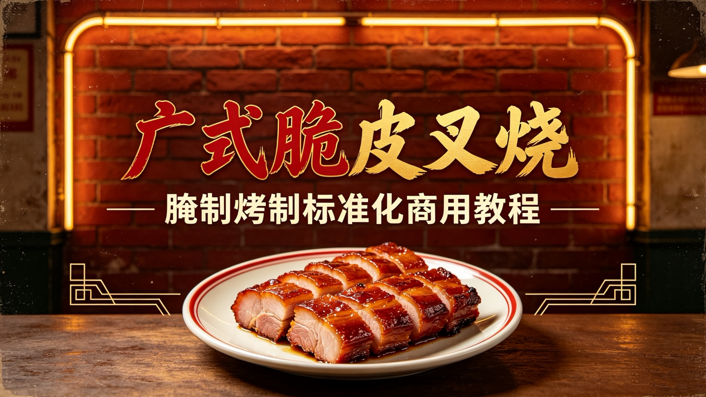L25958广式脆皮叉烧腌制烤制标准化商用教程-简创库网