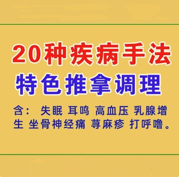 图片[1]-中医按摩推拿视频教程-按摩推拿疼痛耳鸣失眠 打呼噜坐骨神经痛【电商热销926】-暗冰资源网