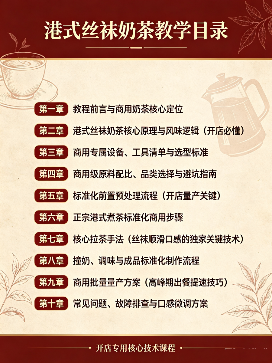 图片[2]-L85956港式丝袜奶茶｜正宗拉茶手法 开店专用核心技术教程-简创库网