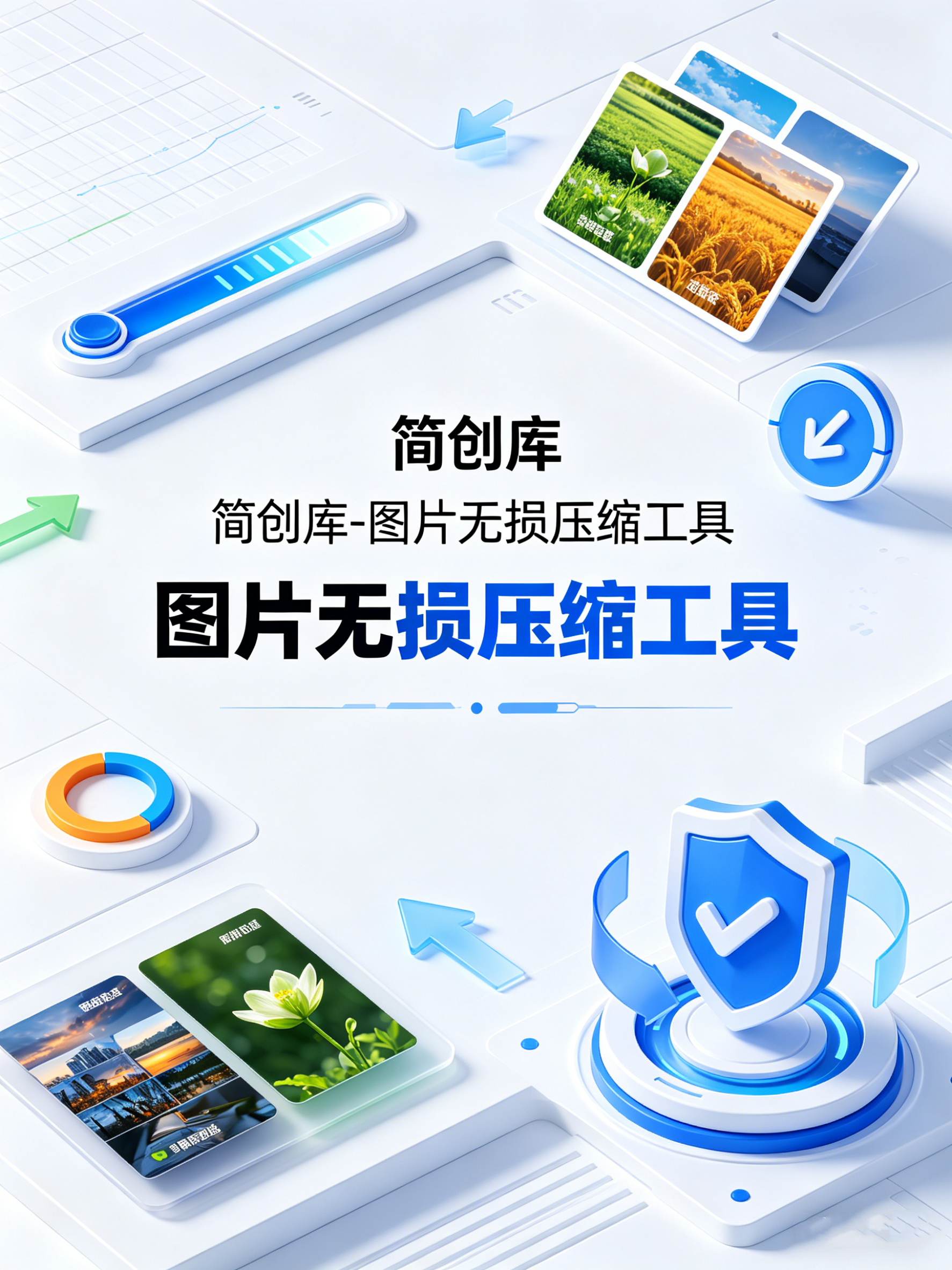 图片无损压缩工具-简创库，一键批量无损压缩图片-简创库网