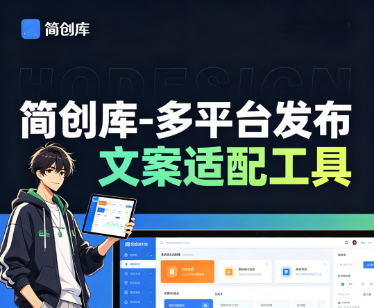 自媒体文案适配工具-简创库,一键生成自媒体平台的专属文案版本-简创库网