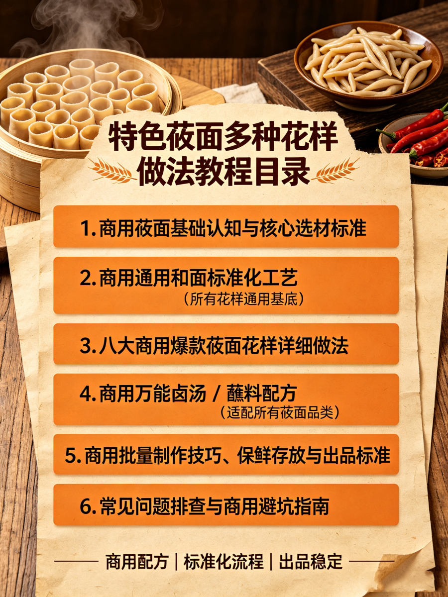 图片[2]-L25963特色莜面多种花样做法 北方粗粮面食教程-简创库网