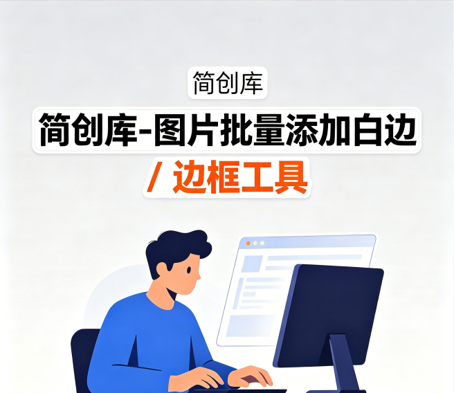 图片批量添加白边/边框工具--简创库,不用专业技能，就能批量添加图片边框-简创库网