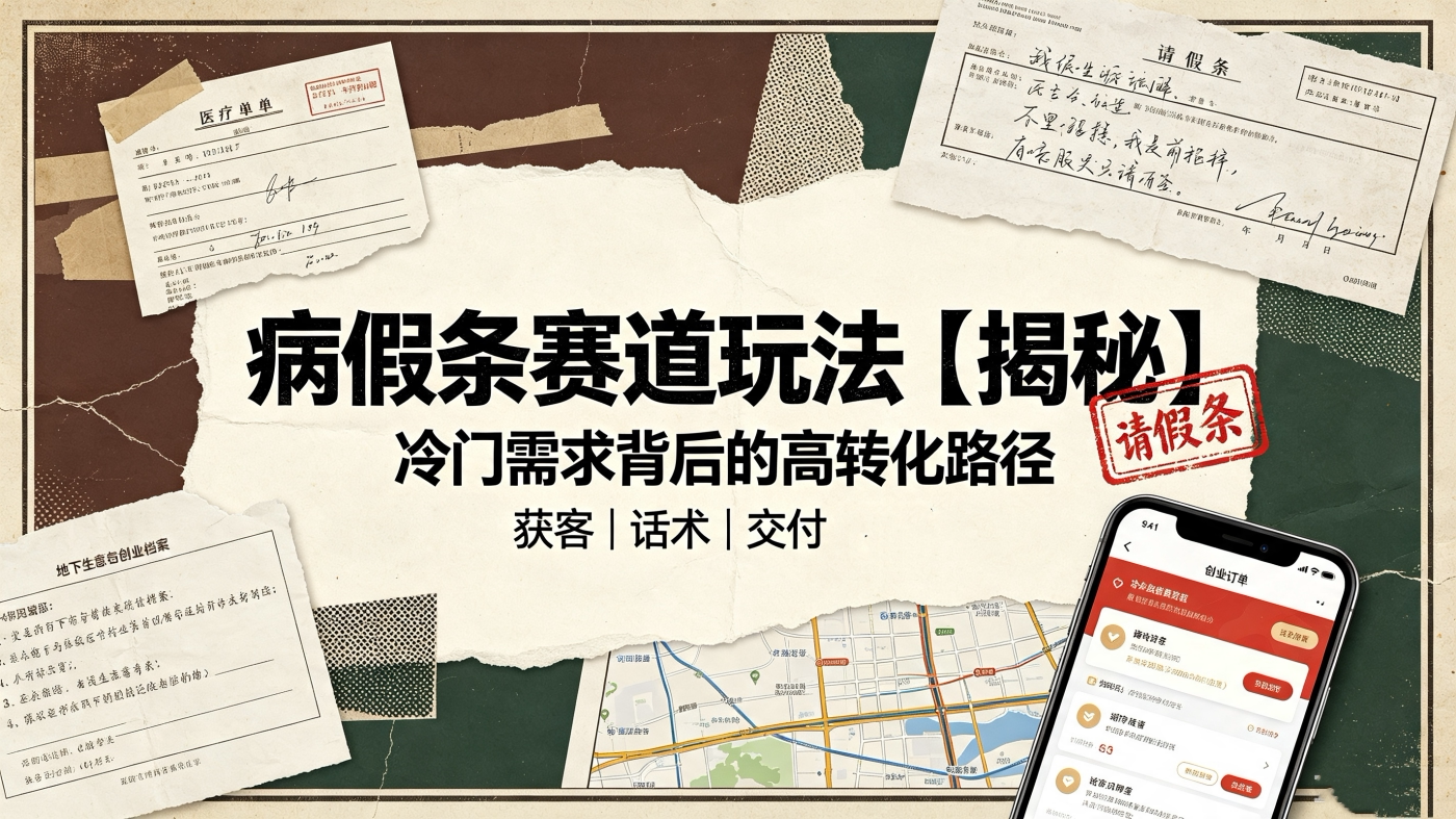 M6581451冷门而需求大的病假条赛道玩法【揭秘】-简创库网