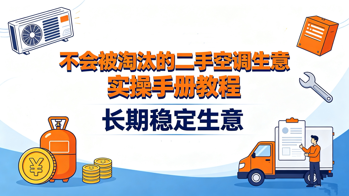 M6581475不会被淘汰的二手空调生意实操手册教程-简创库网