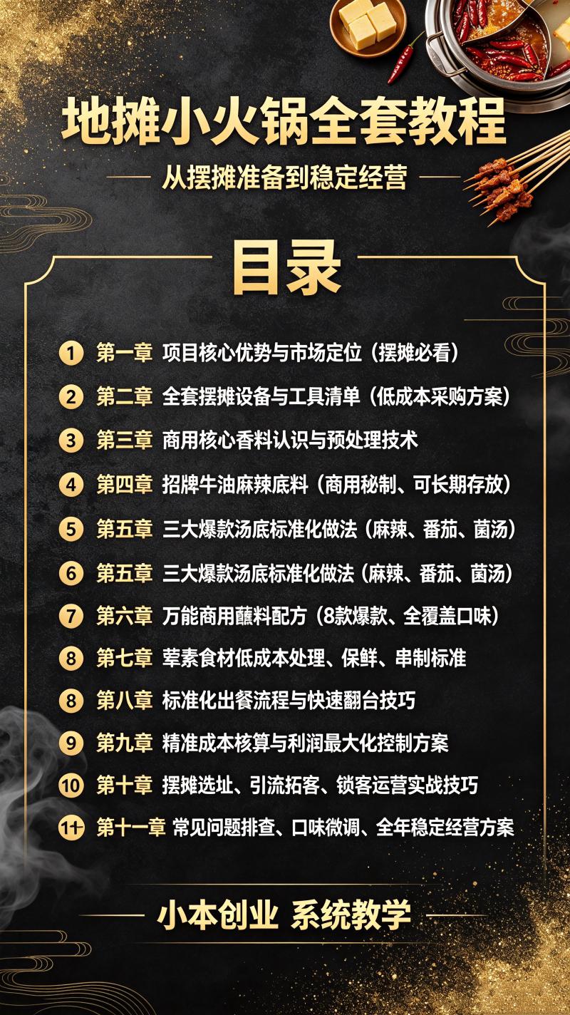 图片[2]-L72656低成本高人气地摊小火锅全套教程 小本创业摆摊首选技术-简创库网