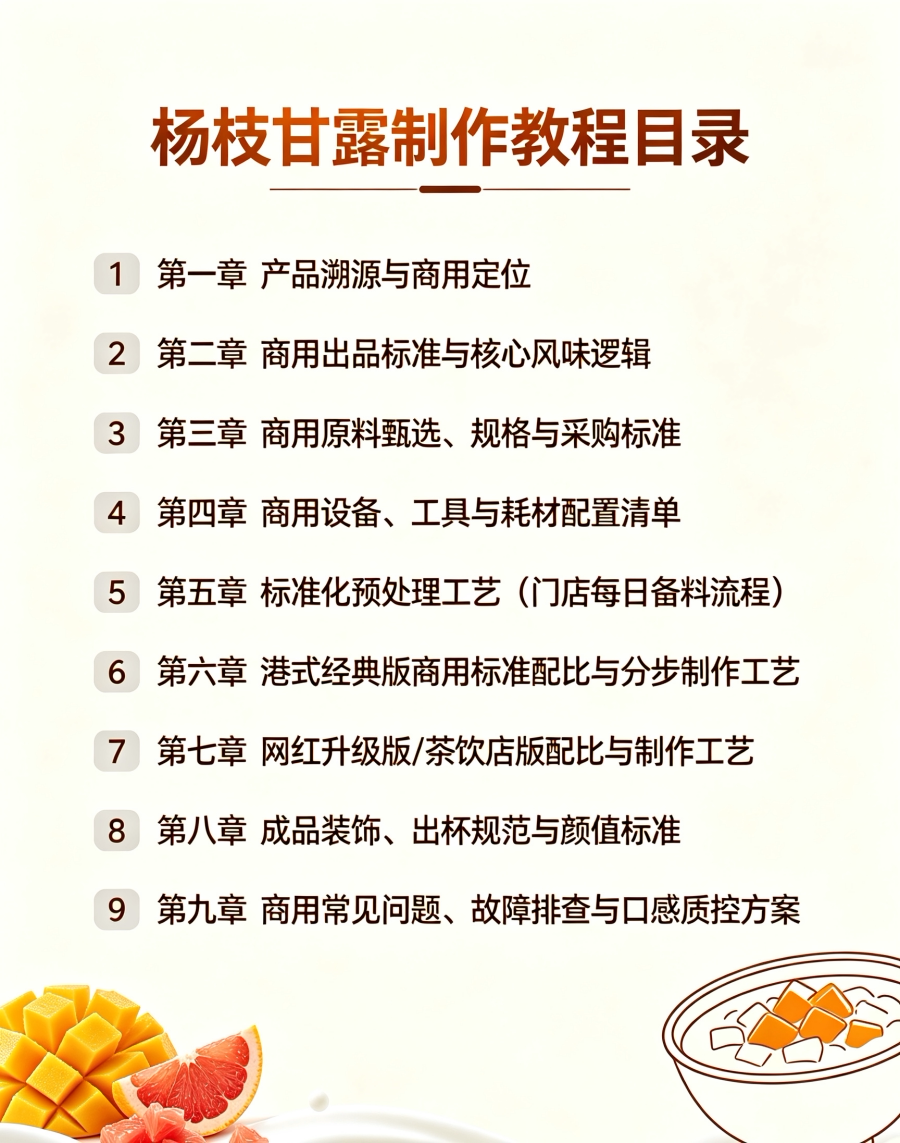 图片[2]-L85961杨枝甘露｜港式经典甜品商用标准配比与制作工艺教程-简创库网