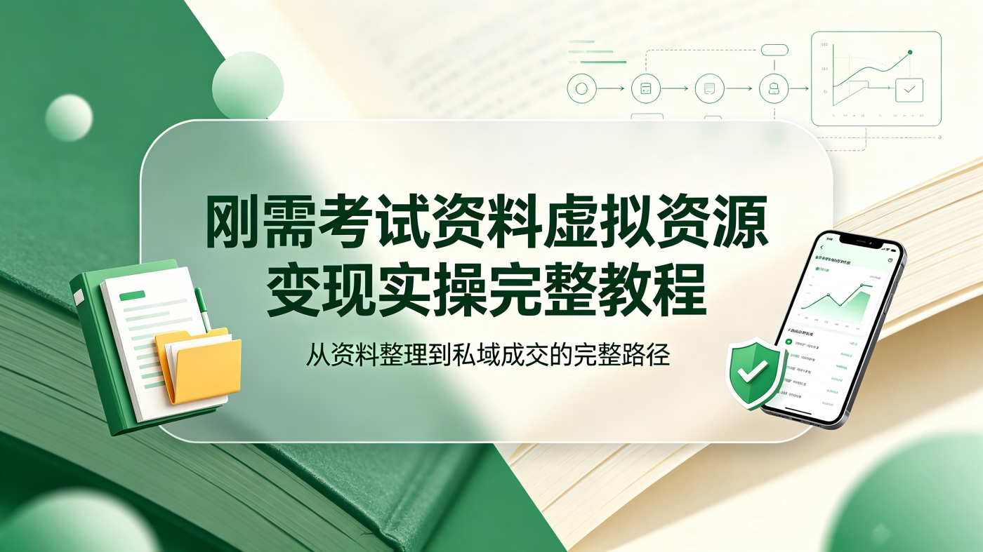 M65782刚需考试资料虚拟资源变现实操手册教程-简创库网