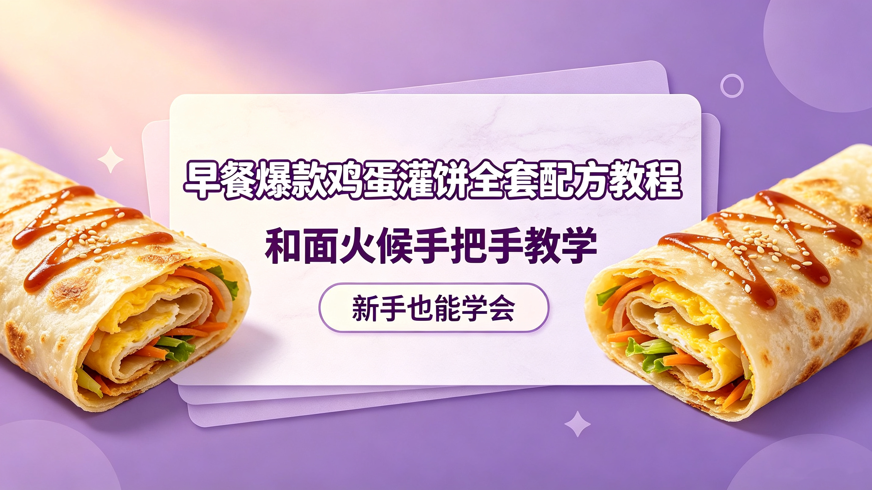 L59870早餐爆款鸡蛋灌饼全套配方教程,和面火候手把手教学,新手也能学会-简创库网