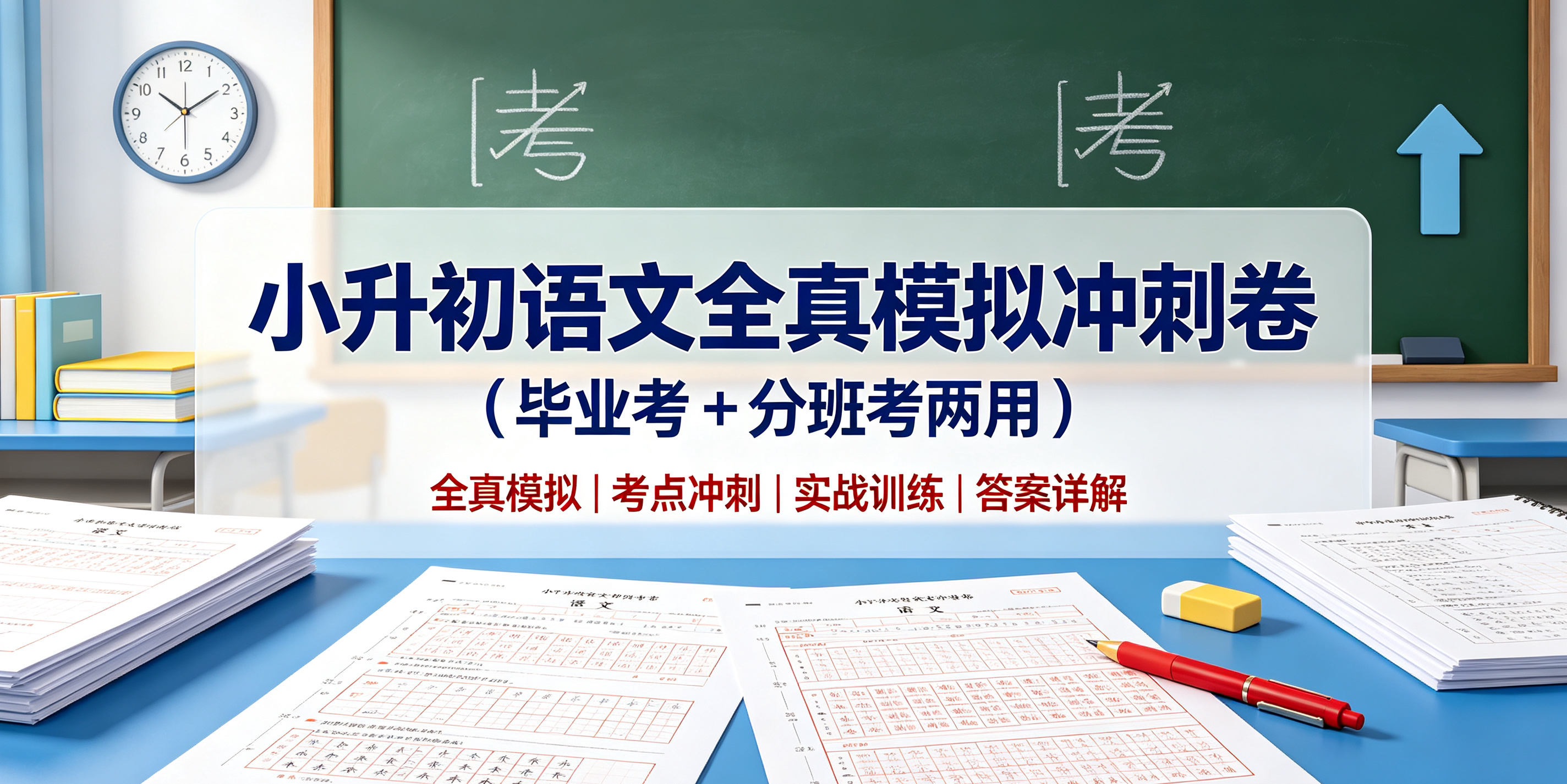 k49586小升初语文全真模拟冲刺卷(毕业考 + 分班考两用)-简创库网