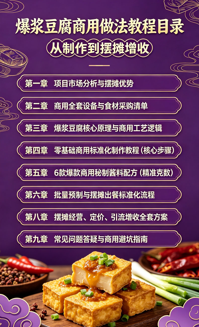 图片[2]-L72653外酥里流心爆浆豆腐商用做法 零基础上手摆摊增收好项目-简创库网