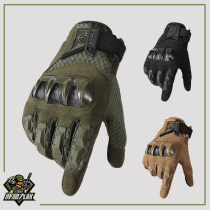 Uncle Hulu tactical gloves half-finger full-finger gloves military fans breathable protective carbon fiber shell touch screen breathable CS