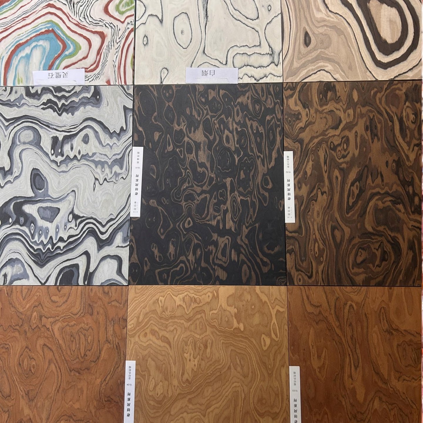 Древесный шпон tumor wood из шпона ALPI art орехово-шоколадный... Изображение 1