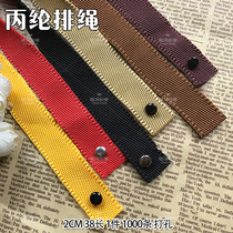 Boutique new products polypropylene rope flat wide woven paper rope hole environmental protection DIY handbag paper row rope