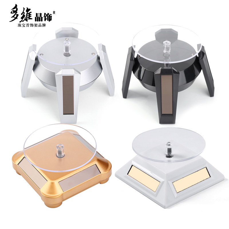 Solar rotary table turntable Show Rack Jewellery Electric tray bracelet handwatch jade jade display props