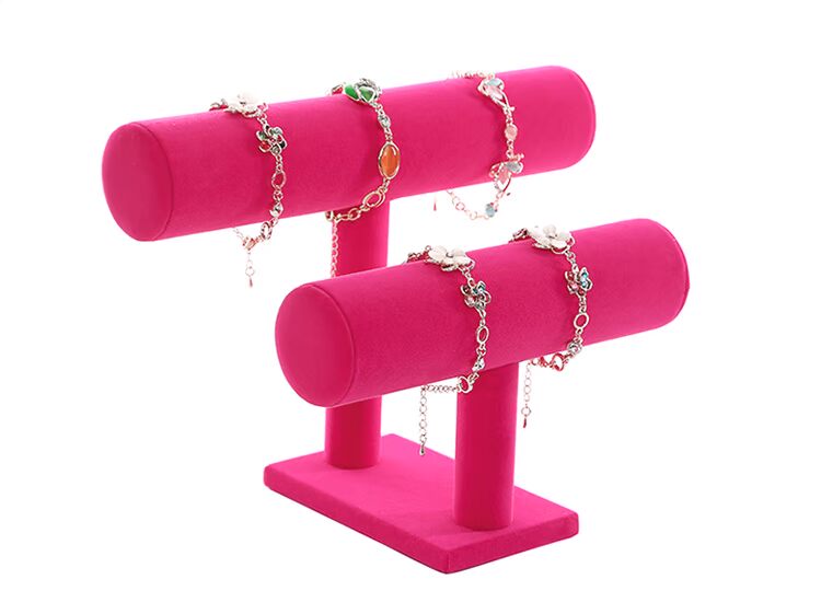Vòng đeo tay Hiển thị đứng Xem đầu Tie Tie Tie Trang sức Lưu trữ Wenwan Jade Trang sức Hiển thị Đạo cụ - Vòng đeo tay Cuff vòng đeo tay