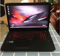 Подержанные ноутбуки 二手华硕gfx71j 玩家国度i7四核gtx960独显4g吃鸡笔记本电脑17寸