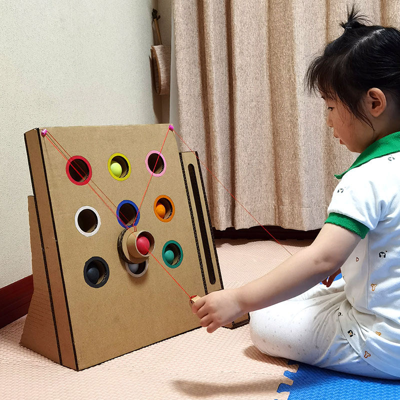 Science District Kindergarten Homemade Play Teaching Aids Handmade Teaching Toys + diy Children's Cardboard Material Pack