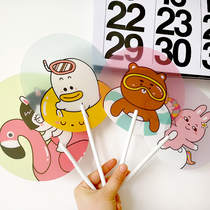 Welfare summer refreshing summer cute cartoon hand fan small plastic fan