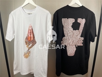 Spot VLONE x POP SMOKE joint CHAIN necklace Big V Short Sleeve TEE