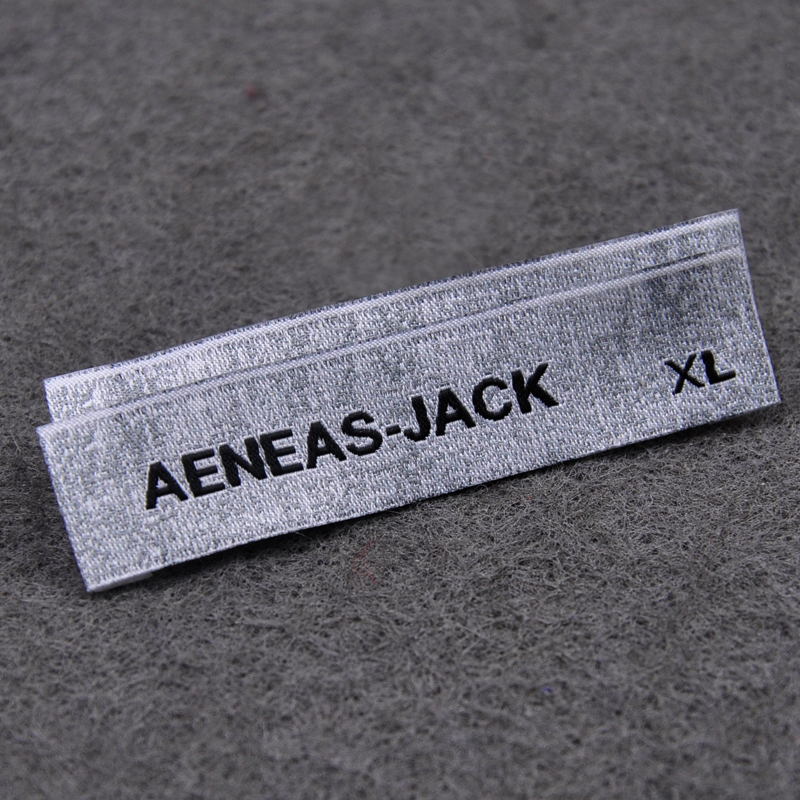 Collar demarche to make upscale grey clothing textured with high weft tight rear collar mark with overcut hem collar mark