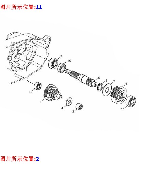 Fuxi 禧 RSZ Qiaoge JOG Li Ying 100 / nguyên bản ban đầu ổ đĩa bánh sau ổ bánh răng mang bánh răng bạc đạn