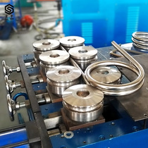 Seven-wheel horizontal rounding machine CNC hydraulic automatic pipe bender Steel pipe Stainless steel pipe Iron pipe Square pipe round pipe