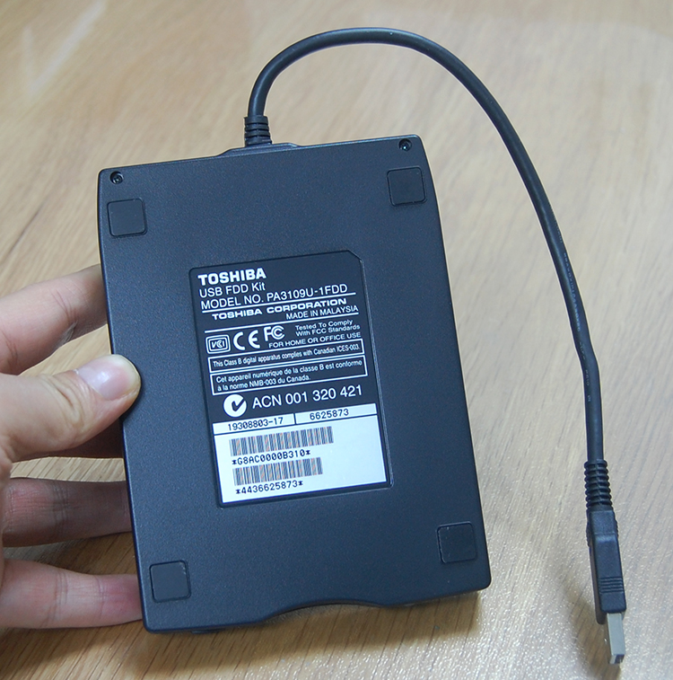 [USD 53.13] Japan Toshiba original USB external floppy drive FDD 35
