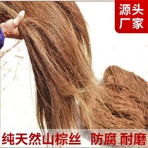 Mountain palm silk palm silk palm mat bonsai gardening brown hair whisk horsetail broom brush pothos long and short coconut palm