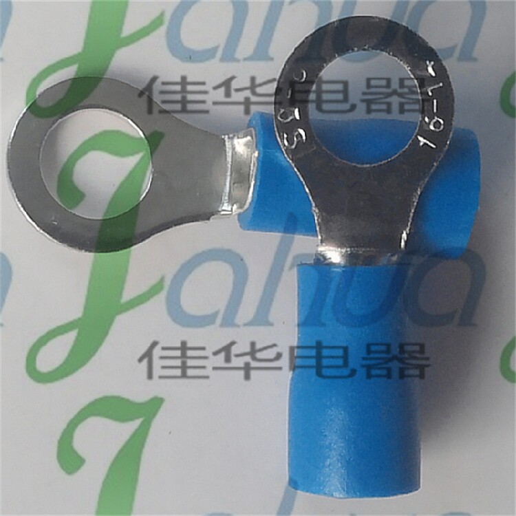 RV2-5 S pre-insulated end head cold pressed wiring terminal copper wire nose brass 1000 only