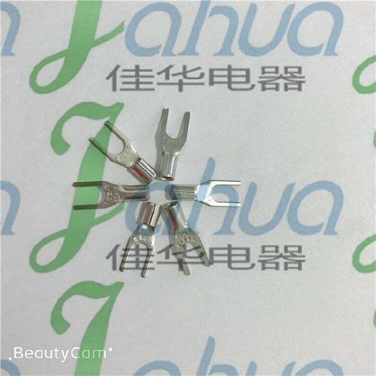 SNB1 25-3 2 naked end head cold pressed wiring terminal fork nose red copper 1000 only bag