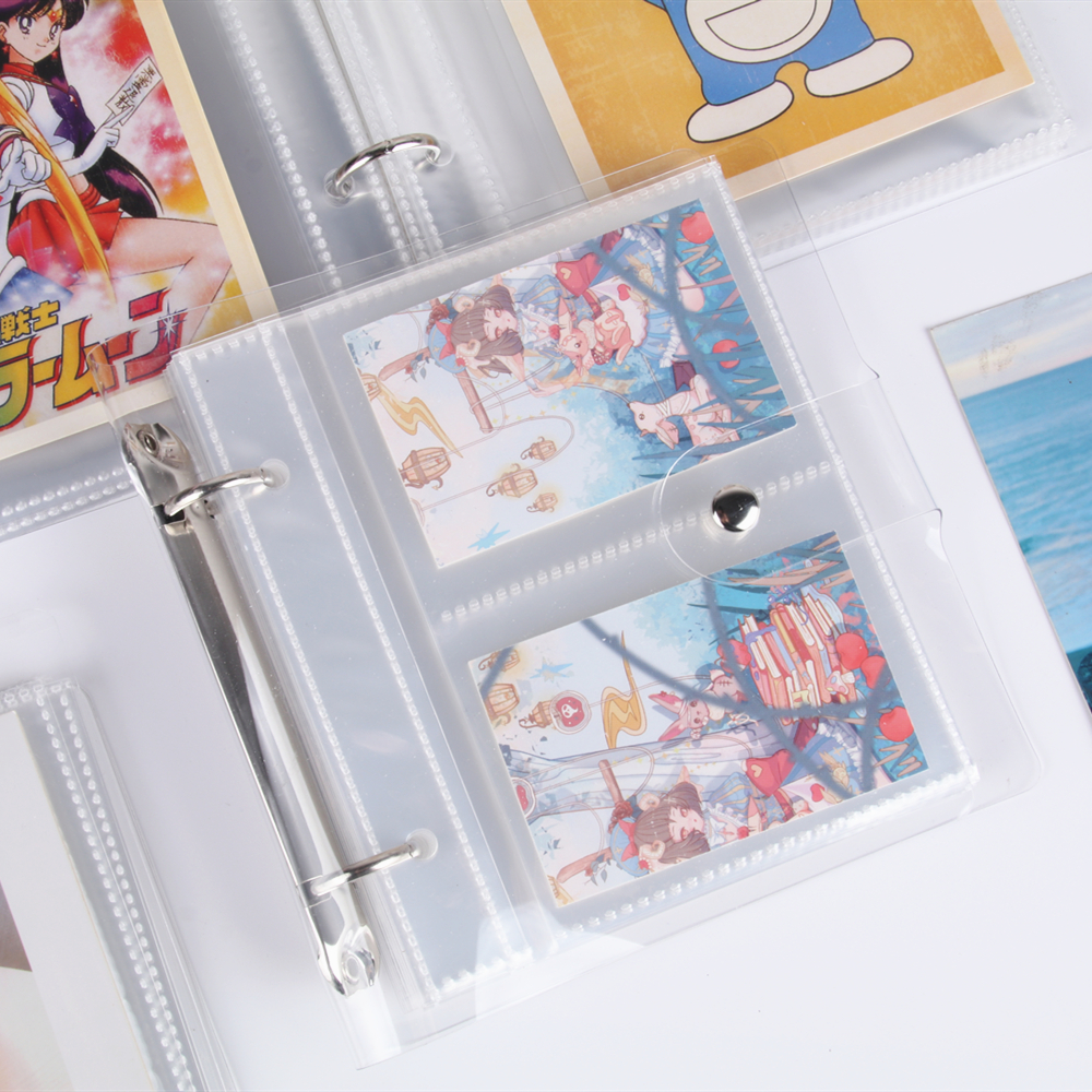 Korean ins wind cute simple loose-leaf transparent album 3 inch 4 inch Polaroid small card storage star chasing girl