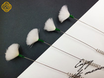 New products aluminium tubes silver pin spring ultra soft goose sweater sweeping ear spoons with elastic super-tremor sweeping ear spoons