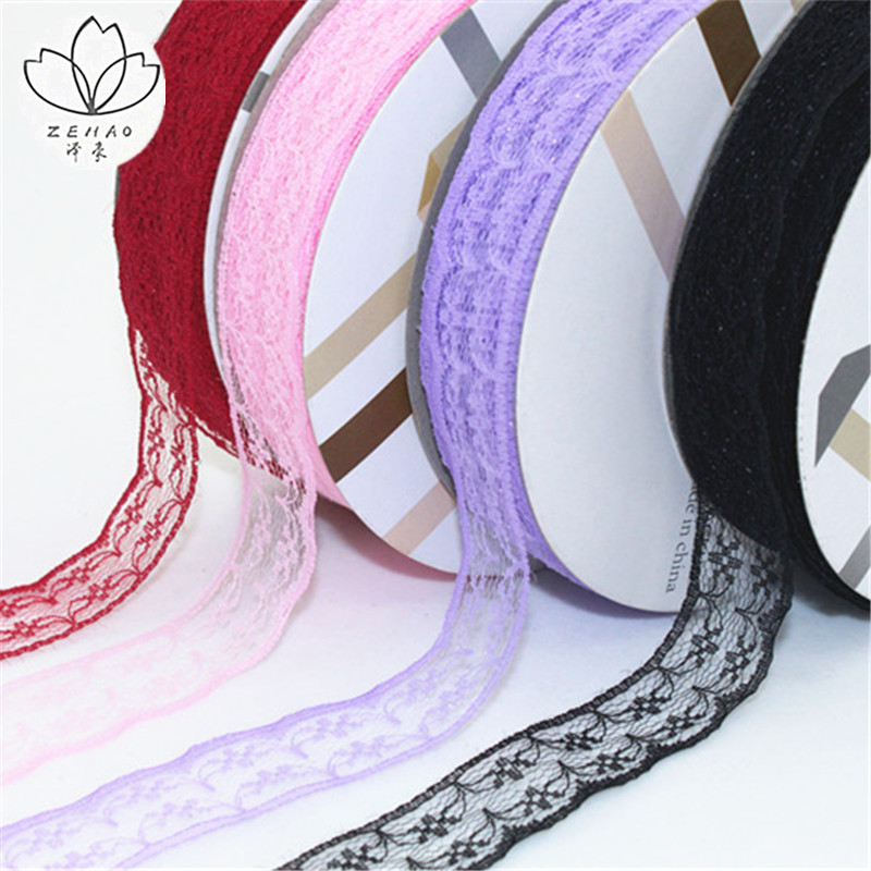 Ze hao Korean bouquet ribbon cloth art lace ribbon lace gift flowers packaging material bow ribbon