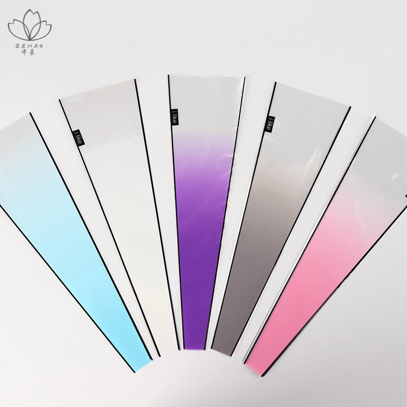 Rainbow gradient matte matte Single rose flower bag Packaging materials Single Carnation bag Tanabata Valentine's Day