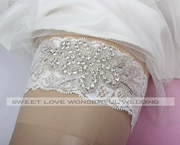 Cô dâu châu Âu và Mỹ garter nụ ruy băng dây đeo xà cạp legging chân garter đồ trang sức
