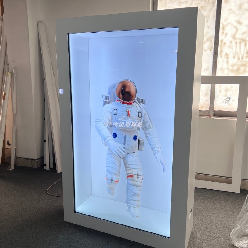 3D holographic transparent touch shop window 75 86 98 Anti-narcotics publicity transparent display case 3D transparent screen display case-Taobao