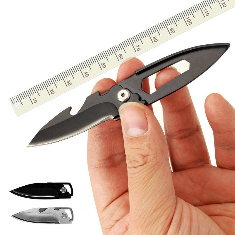 Multifunction key clasp knife folding knife eagle mouth knife EDC bottle opener Swiss knife outdoor anti-body tool