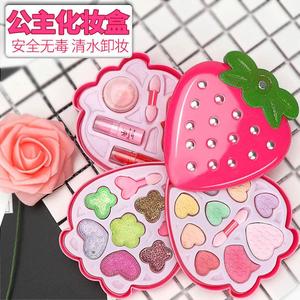儿童化妆品套装安全无毒公主口红彩妆盒小女孩玩具过家家生日礼Z