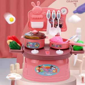 儿童过家家厨房玩具宝宝女孩仿真做饭2煮饭4炒菜6烧饭儿童套装3C