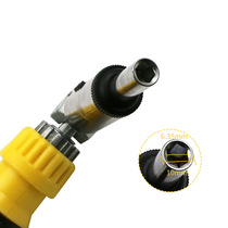 Yellow Round Handle Ratchet Wrench 180 Degree Angle Transform Can Positive Reversal Inner Hexagon 6 35mm Ratchet Screw Batch