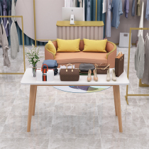 Beechwood leg clothing store childrens clothing store running water Taichung island stand display table bag cosmetic display desk
