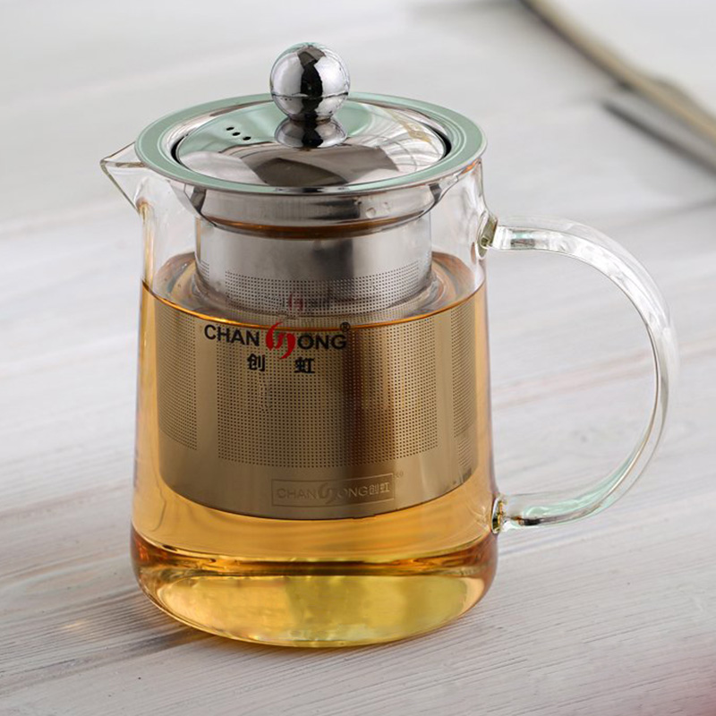 Rui Wo Xiang Household Glass Liner Fluttering Cup Foam Teapot Slacker Simple Teapot Easy Teapot Washable One Key Filter Tea Set