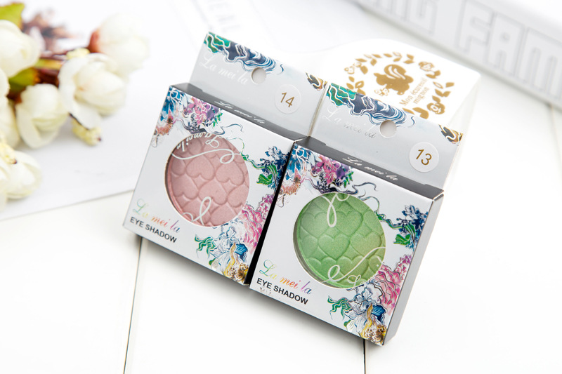 Màu xanh lá cây màu xanh phấn mắt đơn sắc ngọc trai tình yêu bóng mắt lâu dài không thấm nước mồ hôi- bằng chứng vành đai đèn flash không phai màu không loại bỏ trang điểm bảng mắt nội địa trung