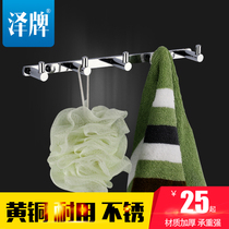 Jersey full copper bathroom pendant solid drab hook Hook Toilet Balcony Door Rear hanging clothes hook 5802