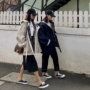 Áo gió nữ sang trọng phần dài 2018 thu đông 2018 phiên bản Hàn Quốc của đai sinh viên hoang dã Hồng Kông hương áo khoác giản dị trùm đầu áo khoác nữ hàn quốc