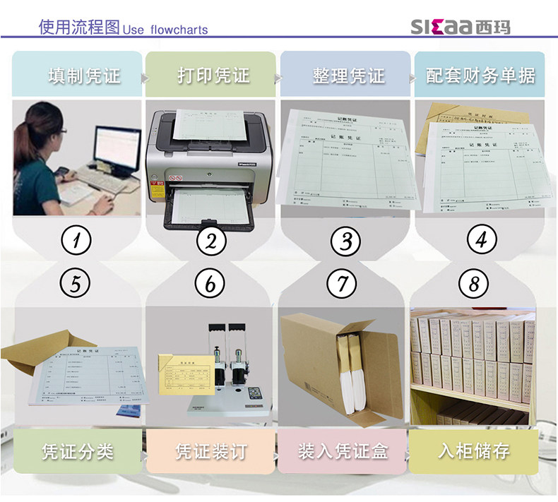 西玛FM151 竖版凭证封面 212*299mm凭证皮 A4会计凭证封面25套/包