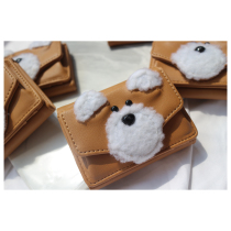 A lovely three-fold wallet puppy? Little Bear? Short wallet