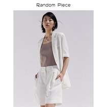 RandomPiece new Viscose-Linen Blend Tencel material Linen bamboo feel short sleeve suit