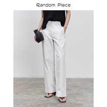 RandomPiece 21 spring and summer new classic high waist loose wide leg cotton casual jeans women